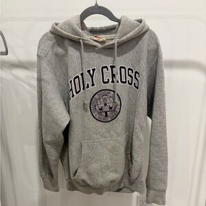 Gray Holy Cross Hoodie